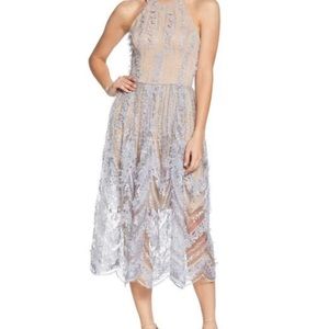 Dress the Population Lace Valerie Halter Wedding Guest Dress Size M